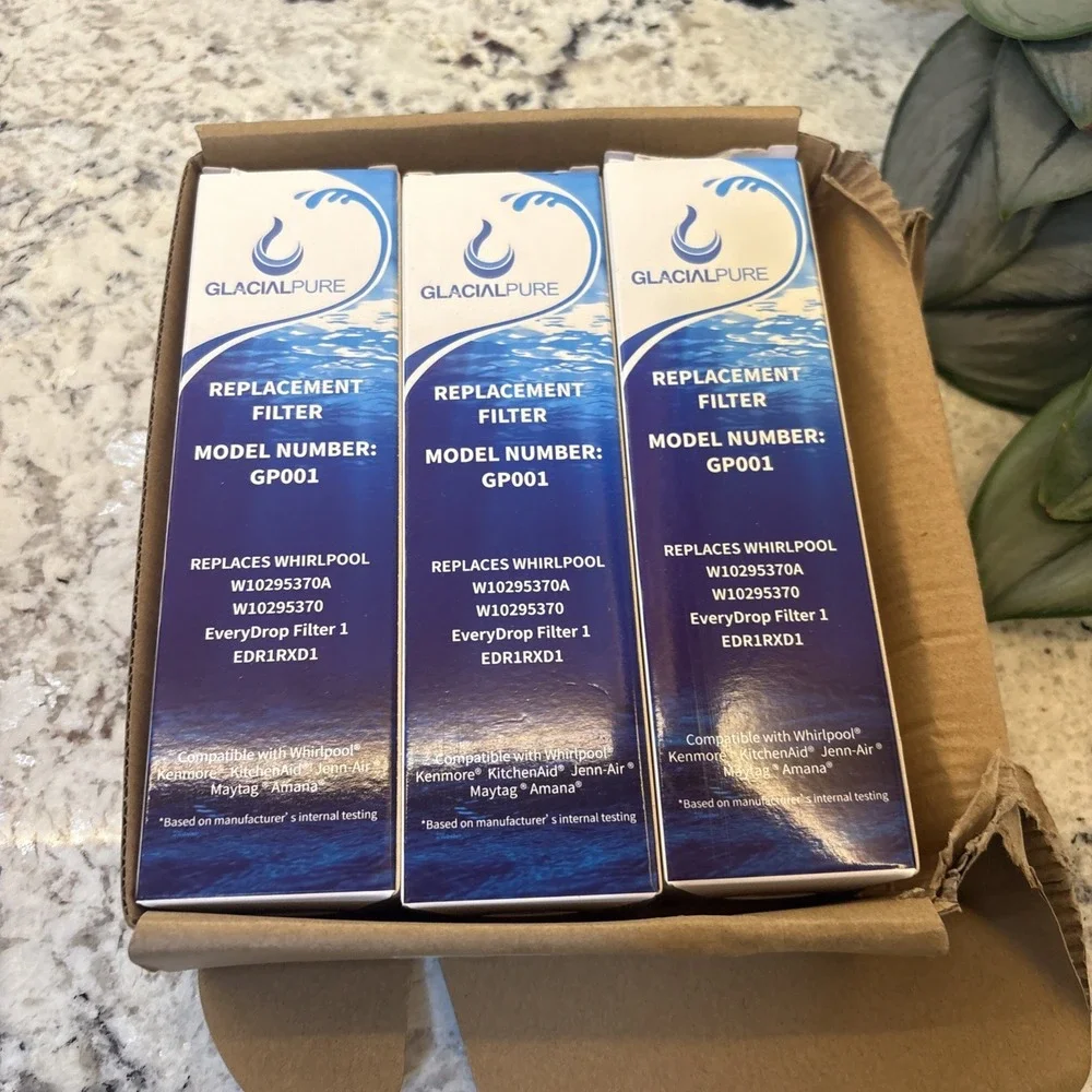 GlacialPure Replacement Refrigerator Water Filters Model GP001 Set of 3